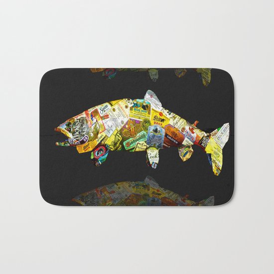 FISH AND BOURBON Bath Mat