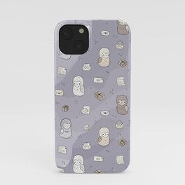 Owl Post Pattern - Lavender Watercolor iPhone Case