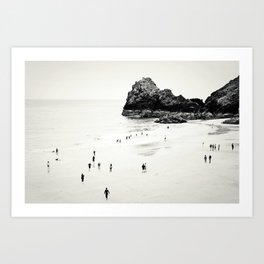 Cornwall beach life Art Print