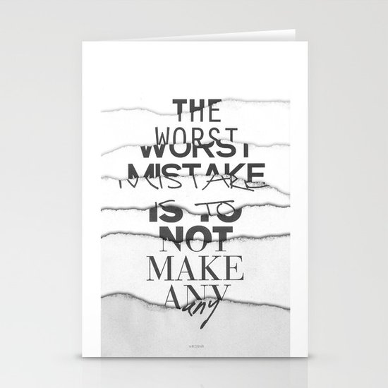 The Worst Mistake Stationery Cards