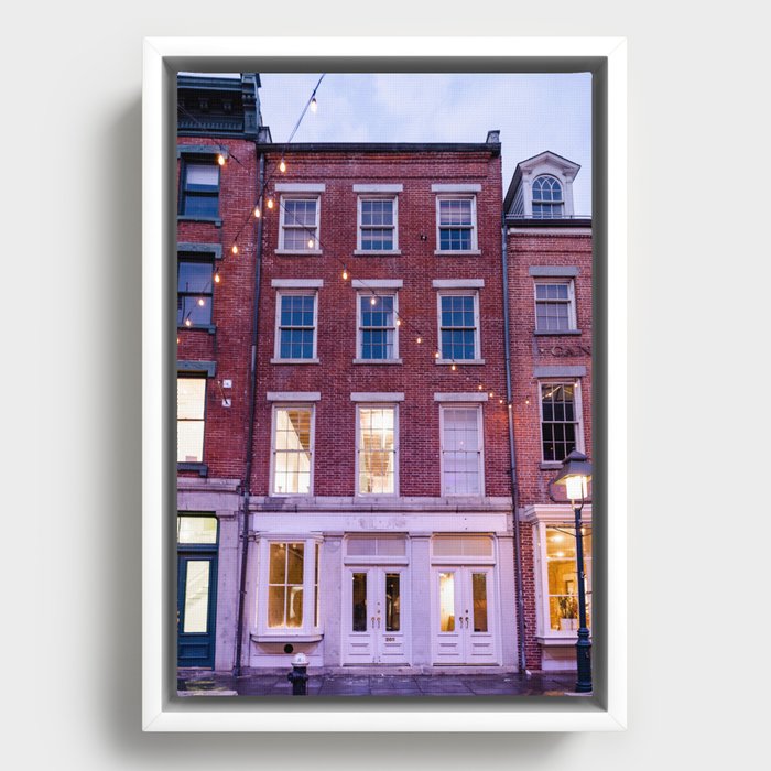 NYC Architecture Views | Travel Photography in New York City Framed Canvas