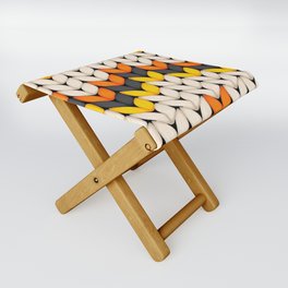 Colorful Knitted Wool Folding Stool