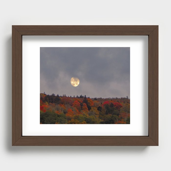 Autumn Moonrise Recessed Framed Print