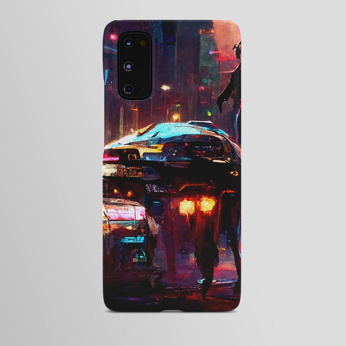 Postcards from the Future - Cyberpunk Street Android Case