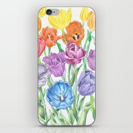Rainbow Tulips iPhone Skin