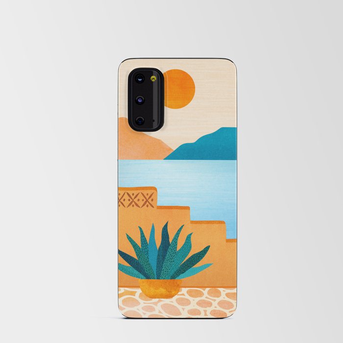 Cabo Desert Landscape Illustration Android Card Case