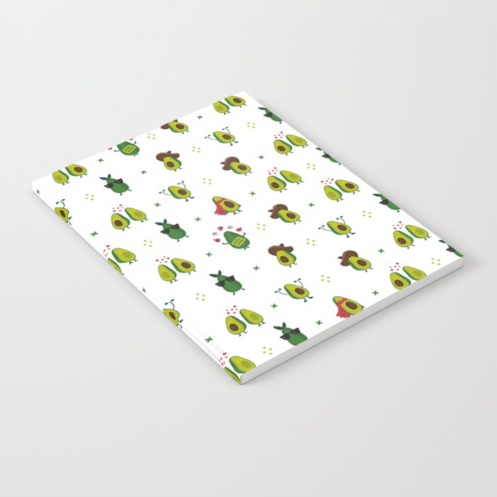 Avocado Pattern - holy guacamole collection Notebook