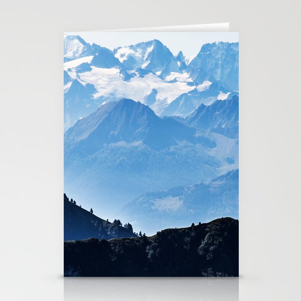 Great Mountains Landscape - The Peaks of The Alps #decor #society6 #buyart Stationery Cards