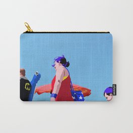 Super...on the beach Carry-All Pouch