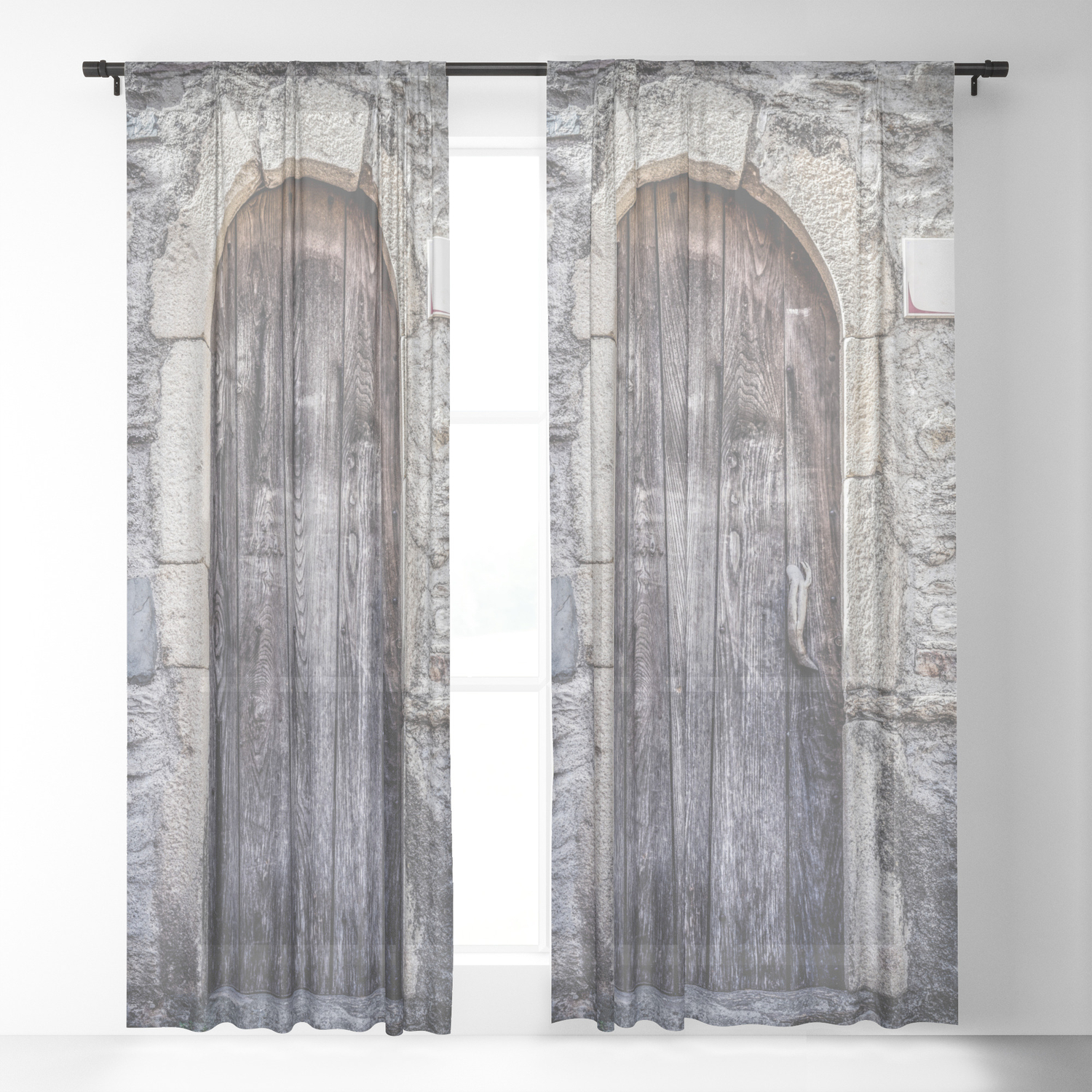 Old French Door Sheer Curtain By Mariaheyens Society6