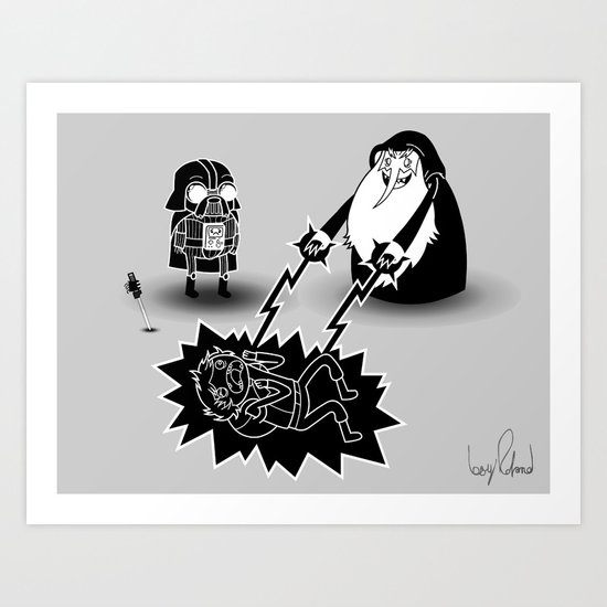Adventure Wars - Black & White Art Print