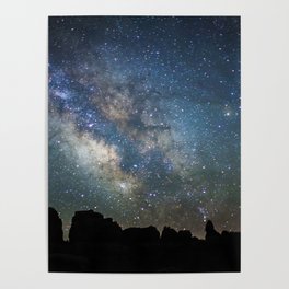 Milky Way over Chesler Park Poster