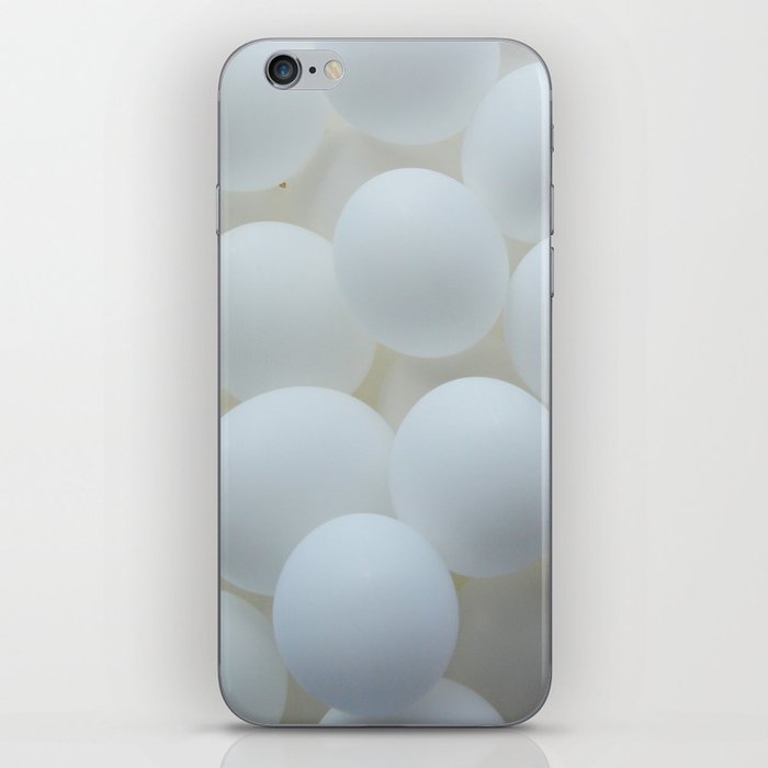 white balloons iPhone Skin