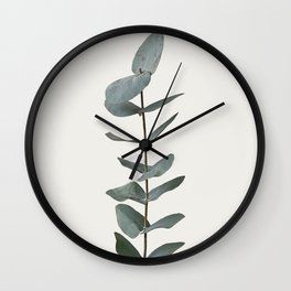 Simple Eucalyptus Wall Clock