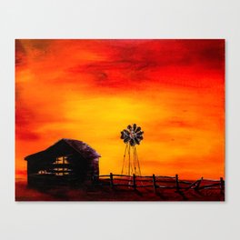 Sunset on the Homestead Canvas Print