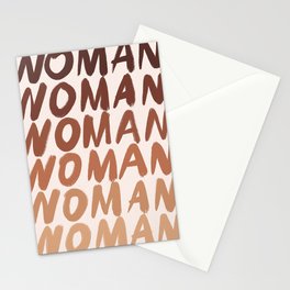 Women Melanin Typography Boho Stationery Card