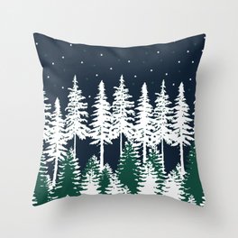 Trees and Stars Abstract iPad Folio Case Throw Pillow