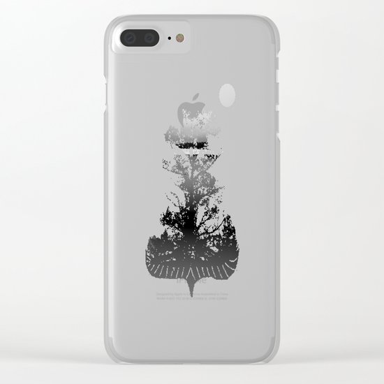 Then There is Cold... in Black and White Clear iPhone Case