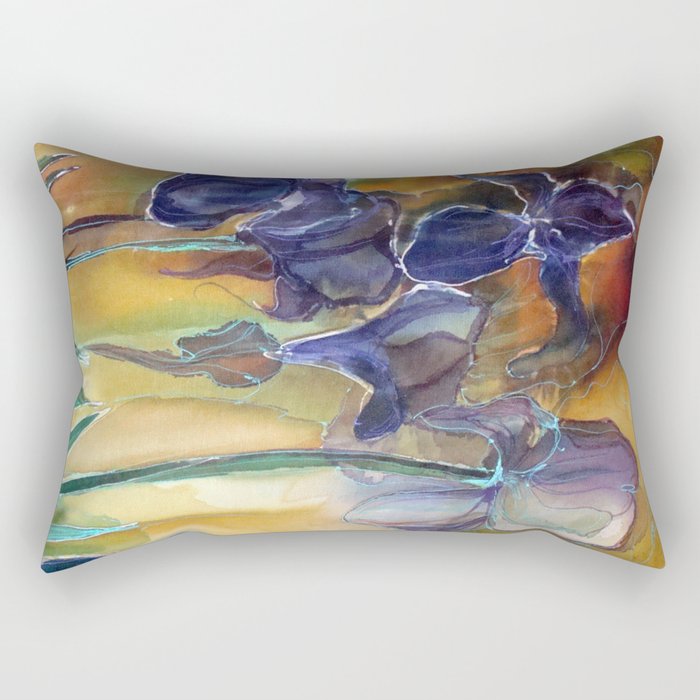 Irises Rectangular Pillow