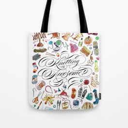 Knitting is Awesome! Tote Bag