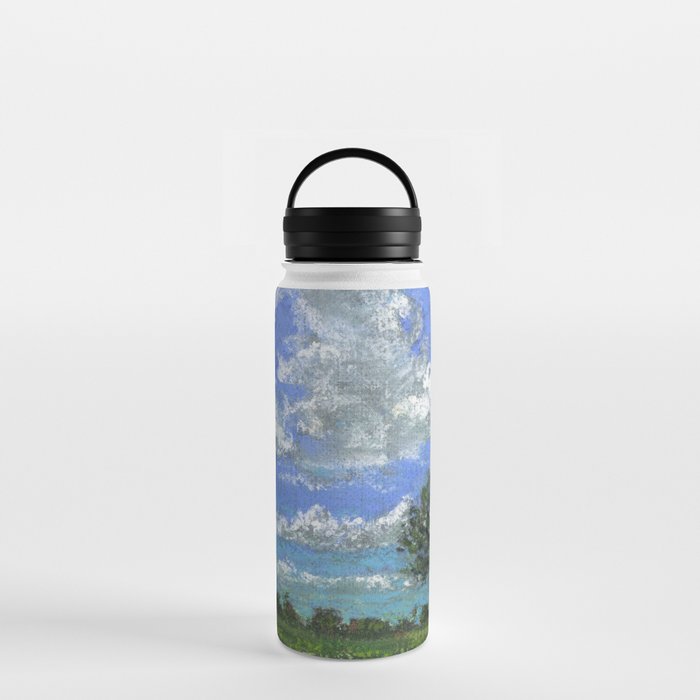 Clouds by The Road Water Bottle