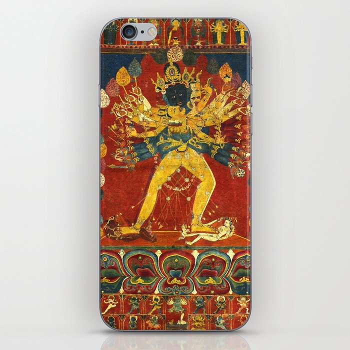 Tibetan Buddhist Kalachakra Wheel Time 1400s iPhone Skin