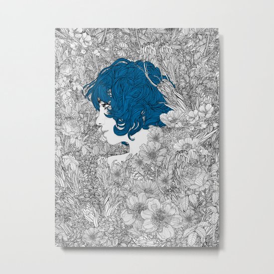 Rhapsody in Blue Metal Print