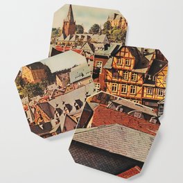 retro Marburg Lahn poster Coaster