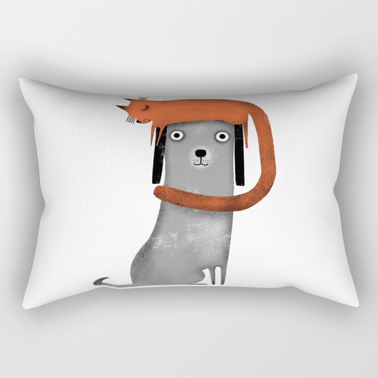 CAT LANDING Rectangular Pillow