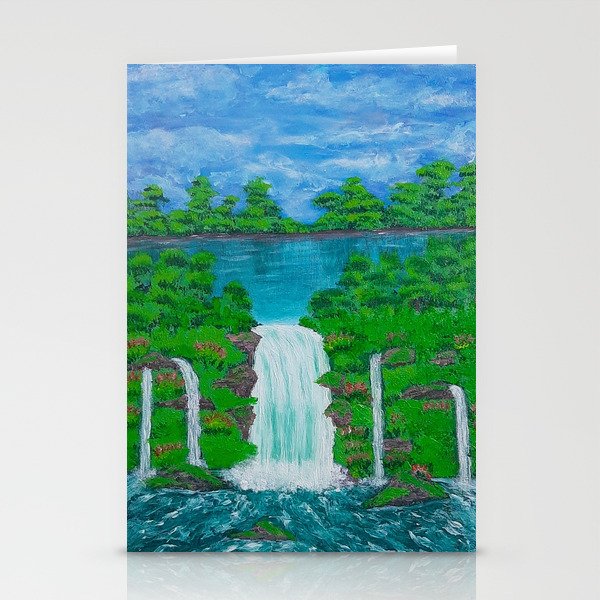 water falls Stationery Cards