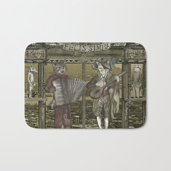 Steampunk Rock Band Bath Mat