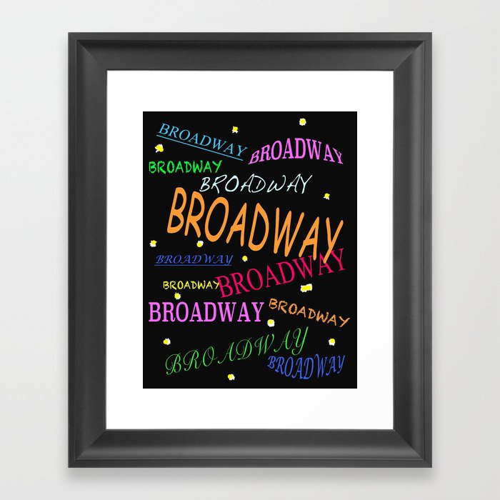 Broadway Framed Art Print