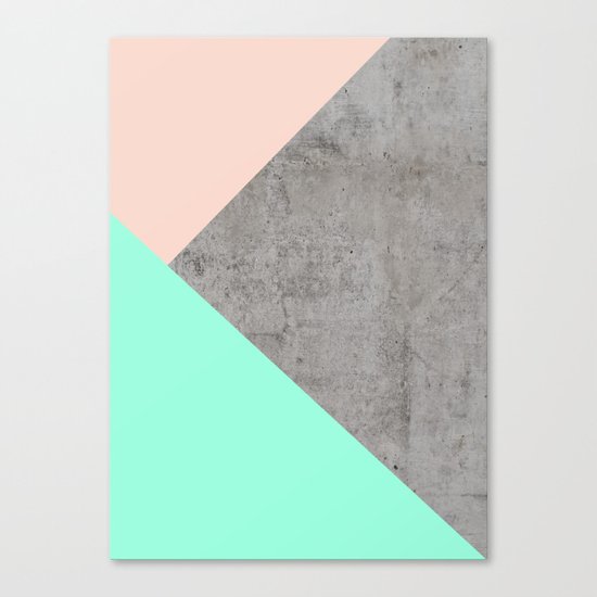 Concrete Collage Canvas Print