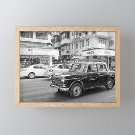 Mumbai Cab Ride Framed Mini Art Print