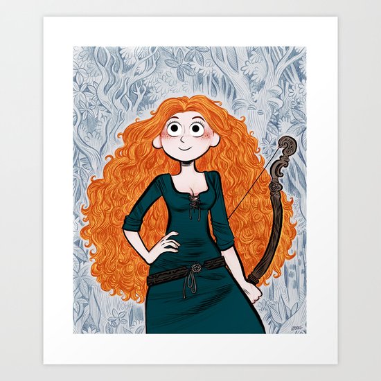 Tribute to Merida. Art Print