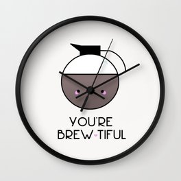 Beauty is in the eye of the Mug Holder Wall Clock