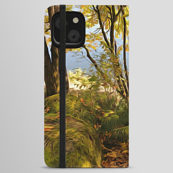 Imagine That No3- abstract landscape iPhone Wallet Case