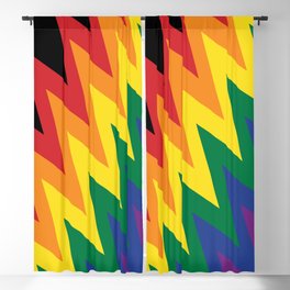 LGBT flag wave Blackout Curtain