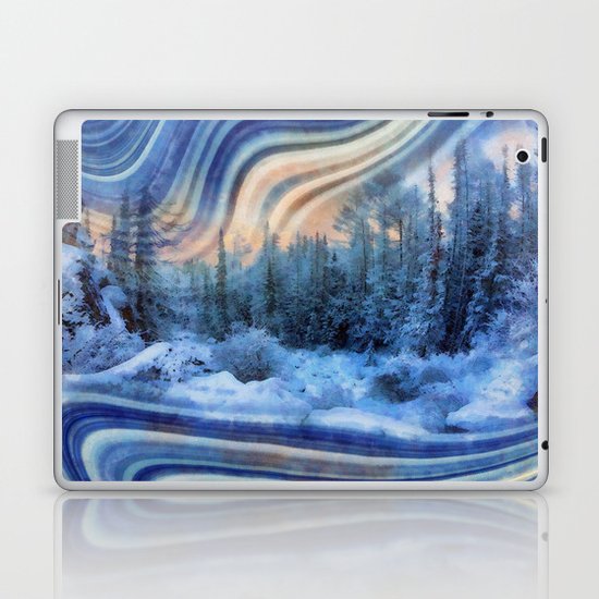 Surreal winter forest Laptop & iPad Skin