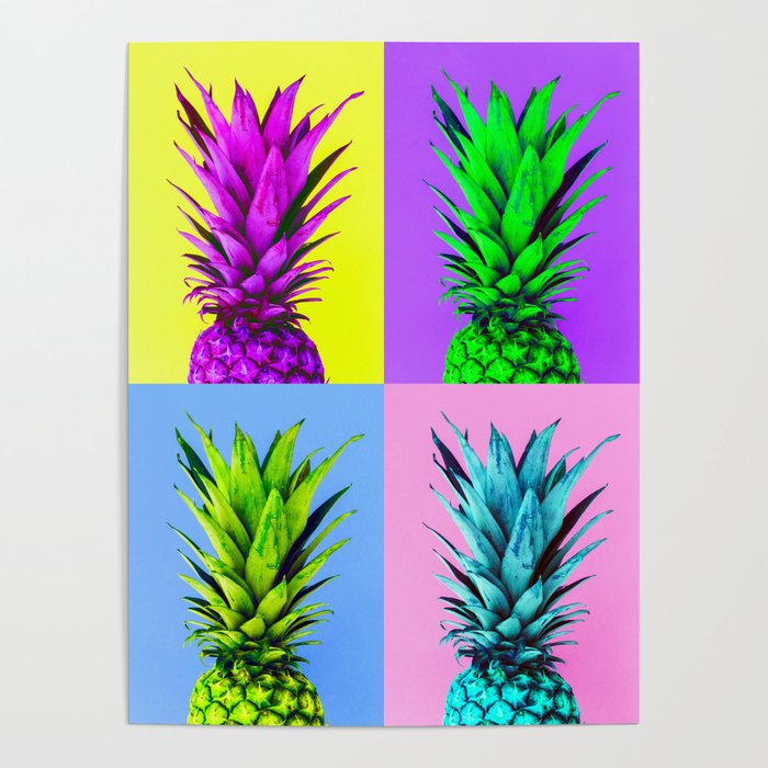 Poster Pop Art Pineapples 32x44cm 