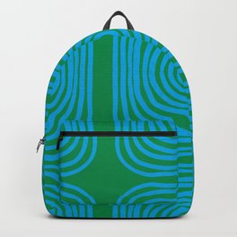 LISBOA, bright green & blue Backpack