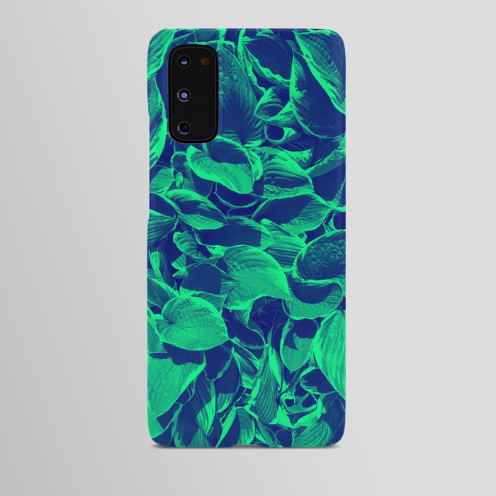 Floral  background emerald plant on the shore of the pond Android Case