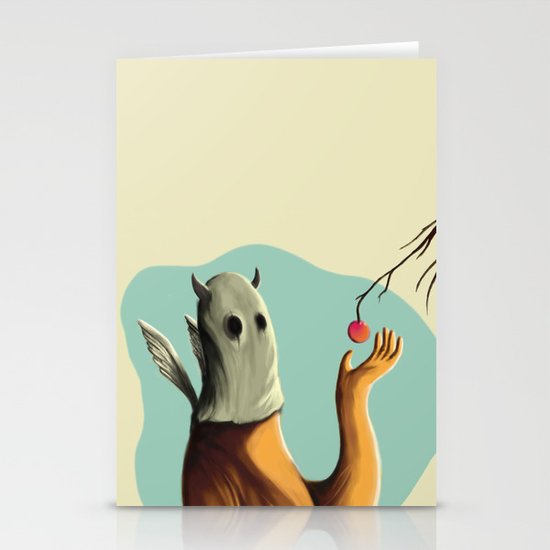 Collecting the fruit Stationery Cards