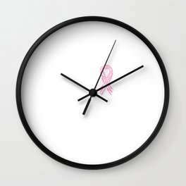 Support Squad Fight Breast Cancer Hope Family Wall Clock