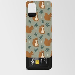 Squirrels on green Android Card Case