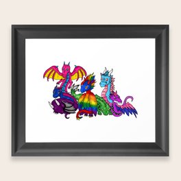 Unlesh your inner dragon Framed Art Print