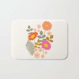 Summer Flower Bouquet Bath Mat