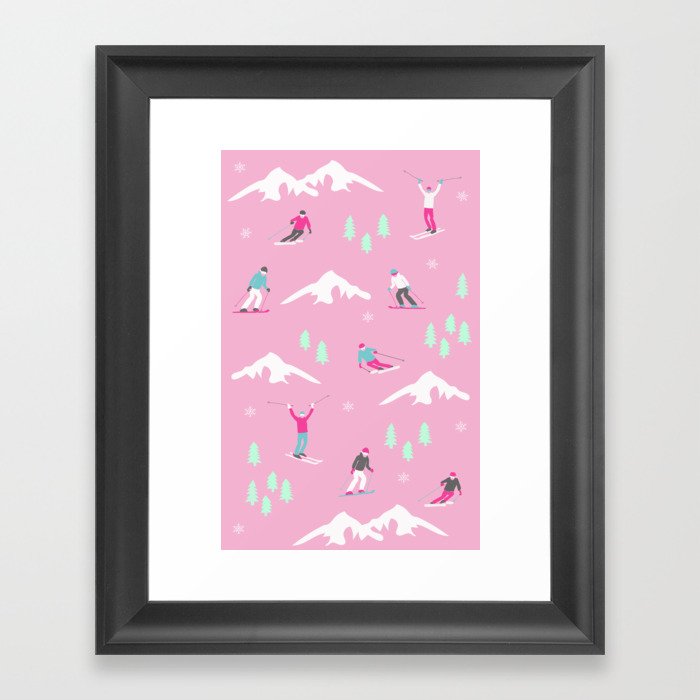 Lady Skiers Framed Art Print