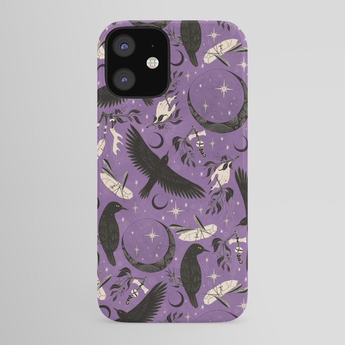 Raven Tarot Purple  iPhone Case