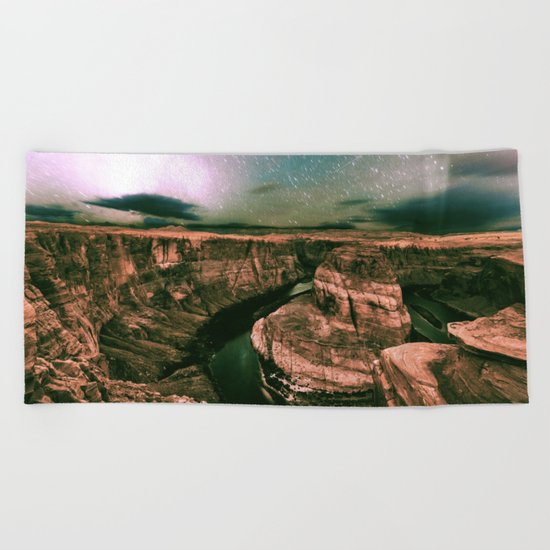 Desert Starry Night Beach Towel
